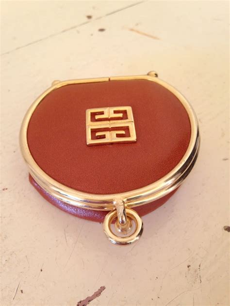 givenchy burgandy barrell coin purse 22-927|Authentic Vintage GIVENCHY Burgundy/ Red Leather Expanding .